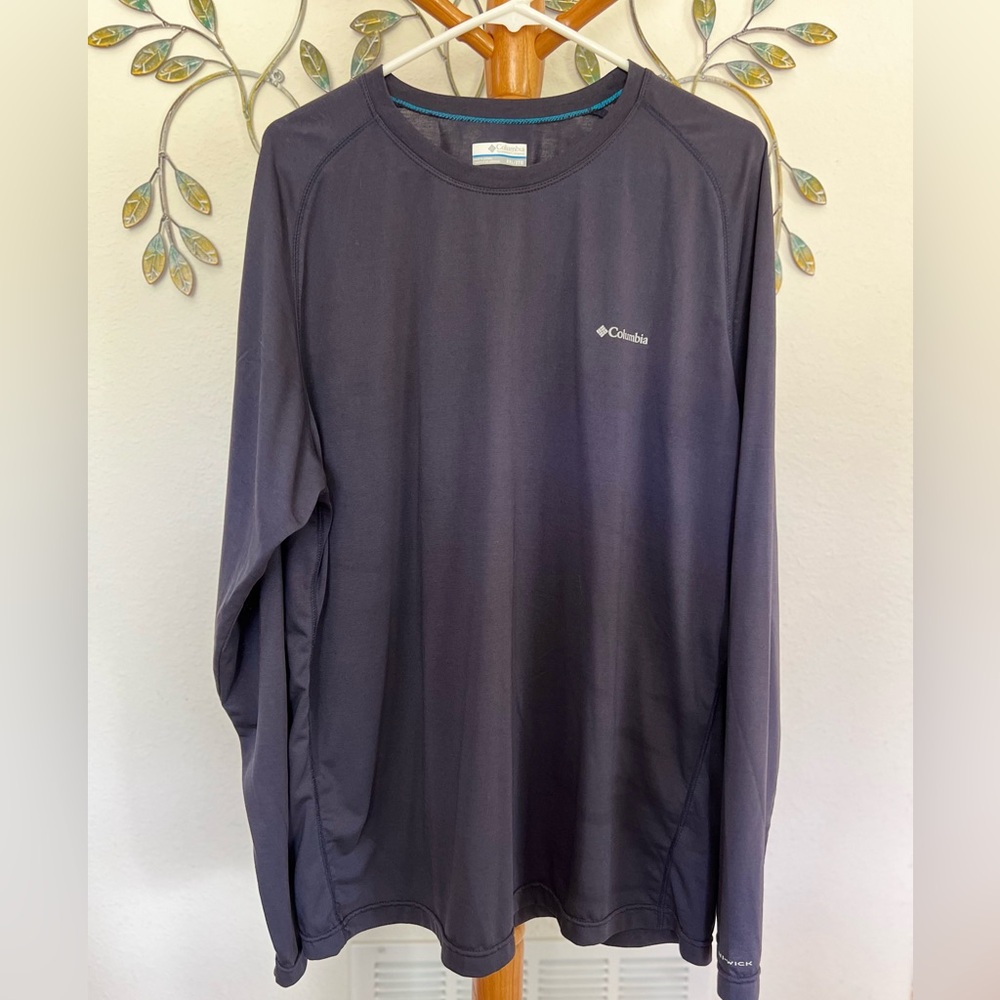 Columbia Men's Navy Blue Long Sleeve Shirt